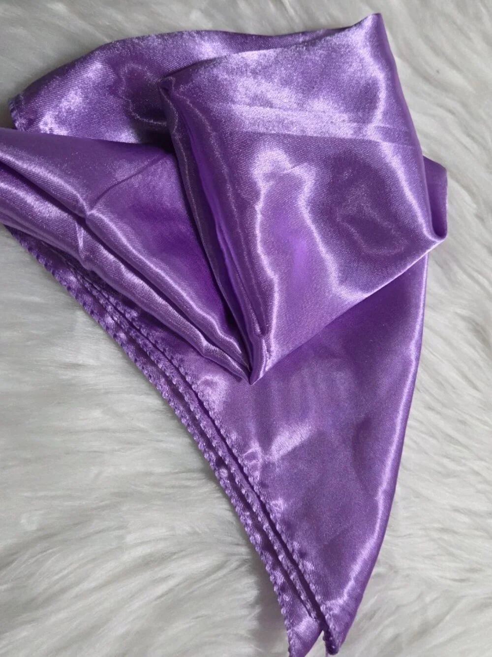 Purple Silky Scarf
